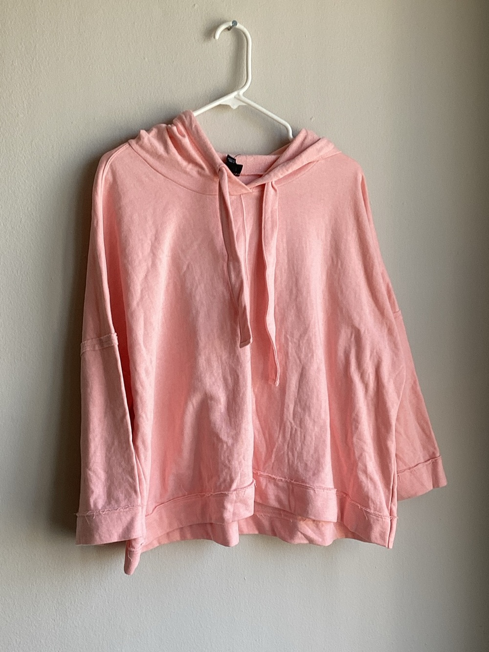 a.n.a Light Pink Hooded Pullover Sweatshirt
